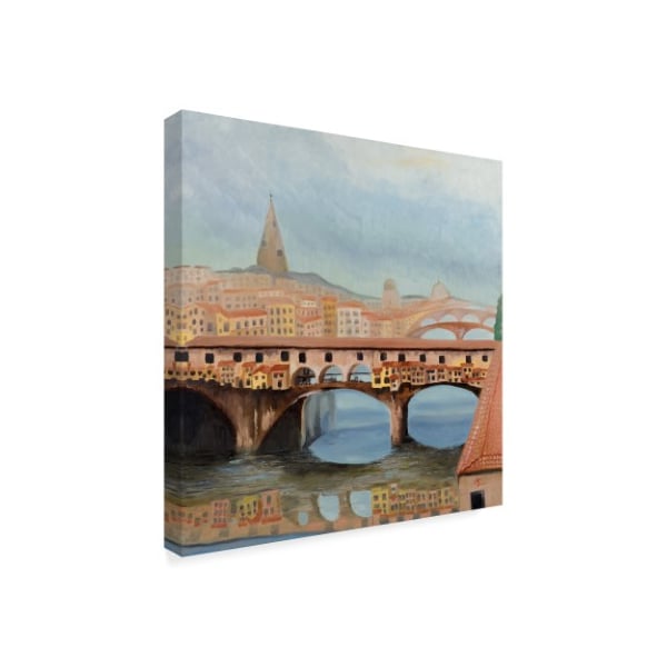 Cheryl Bartley 'Ponte Vecchio Bridge' Canvas Art,24x24